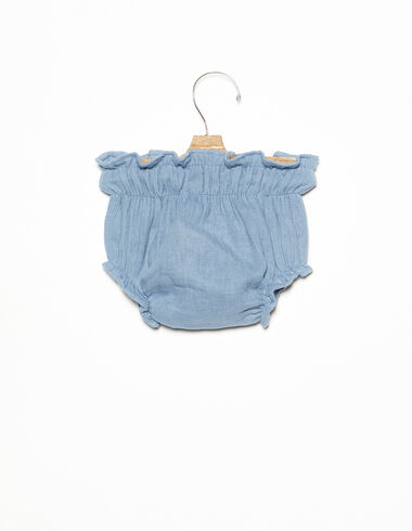 Blue elasticated bloomers  - Bloomers - Nícoli