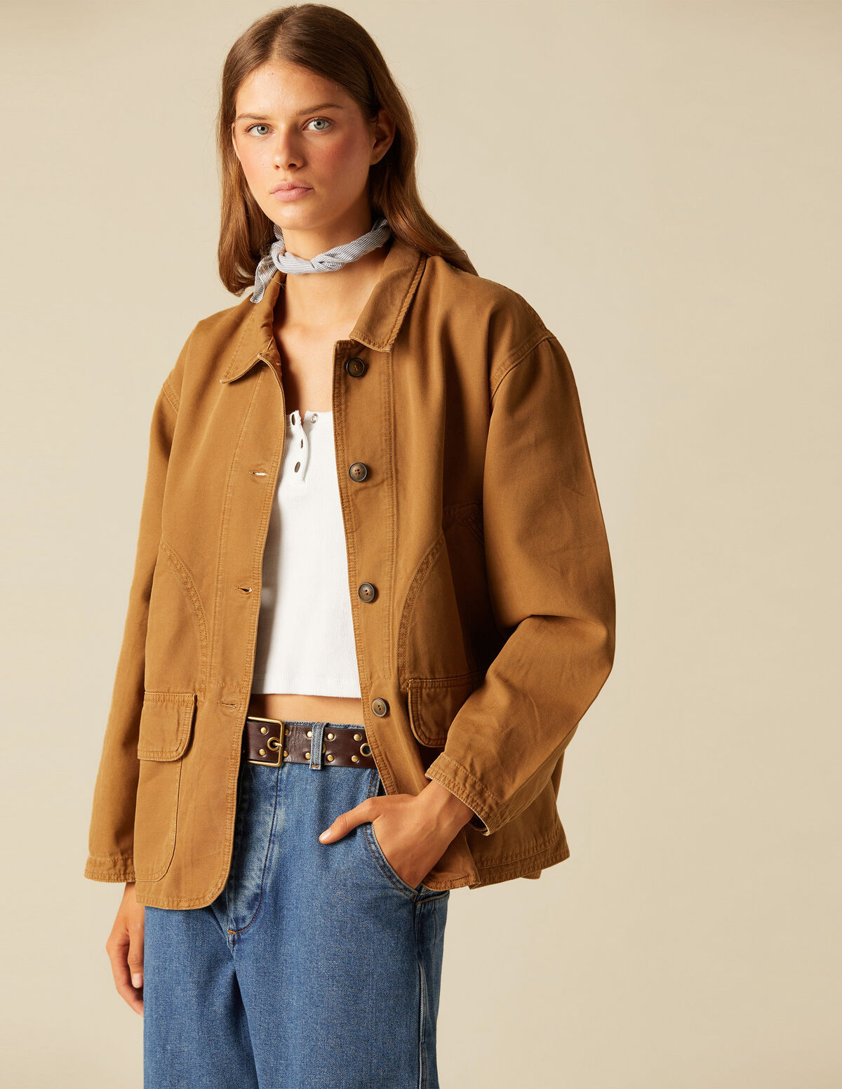 CHAQUETA KAKI