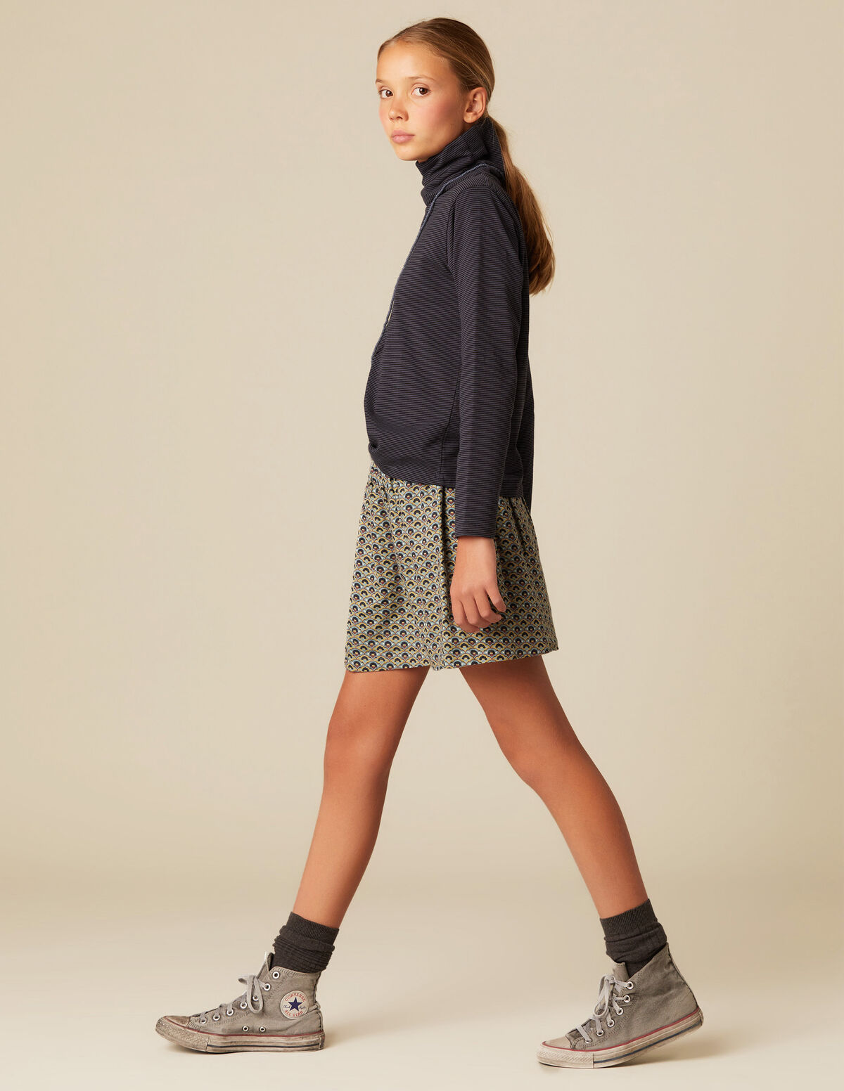 GEOMETRIC PRINT SKIRT