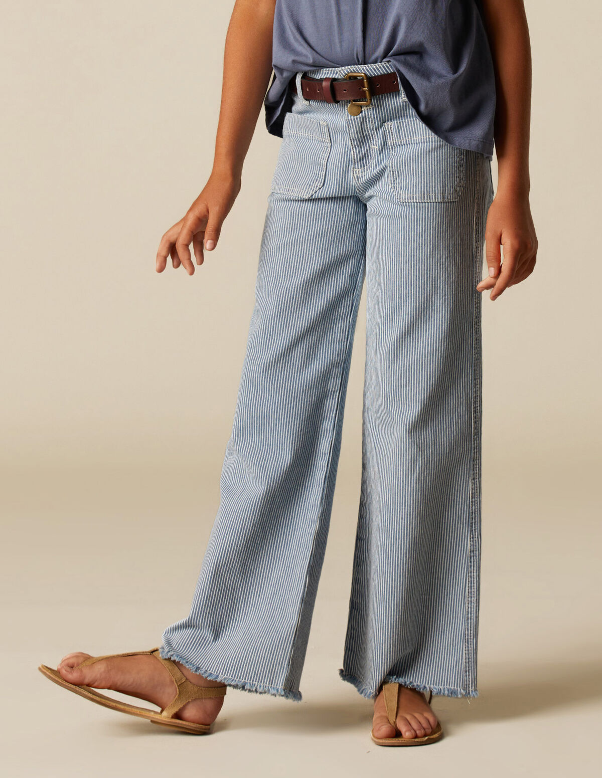 BLUE STRIPED JEANS