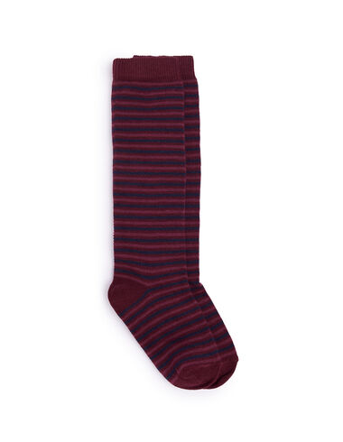 Blue multicolour striped socks - View all > - Nícoli