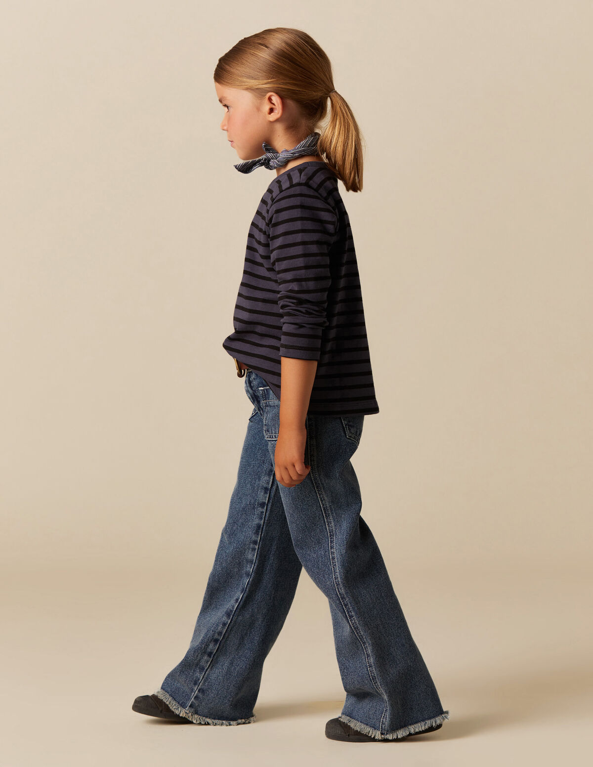 BLUE STRIPED T-SHIRT