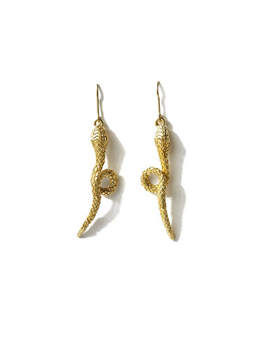 Gold snake earrings - View all > - Nícoli