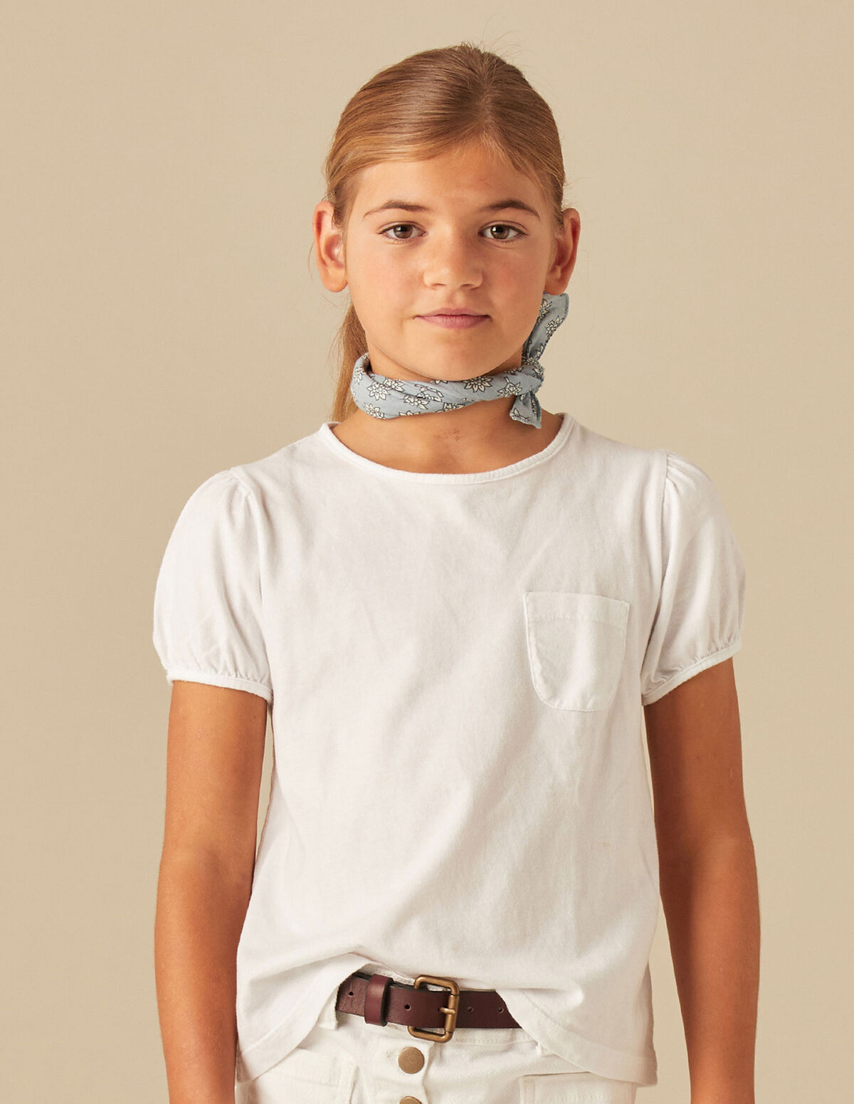 T-SHIRT MANCHES COURTES BLANC