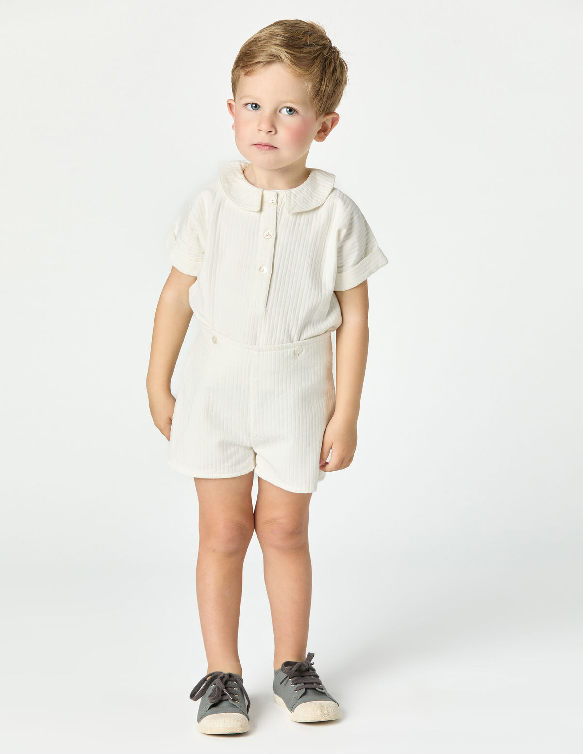 CONJUNTO PIQU&Eacute; BLANCO