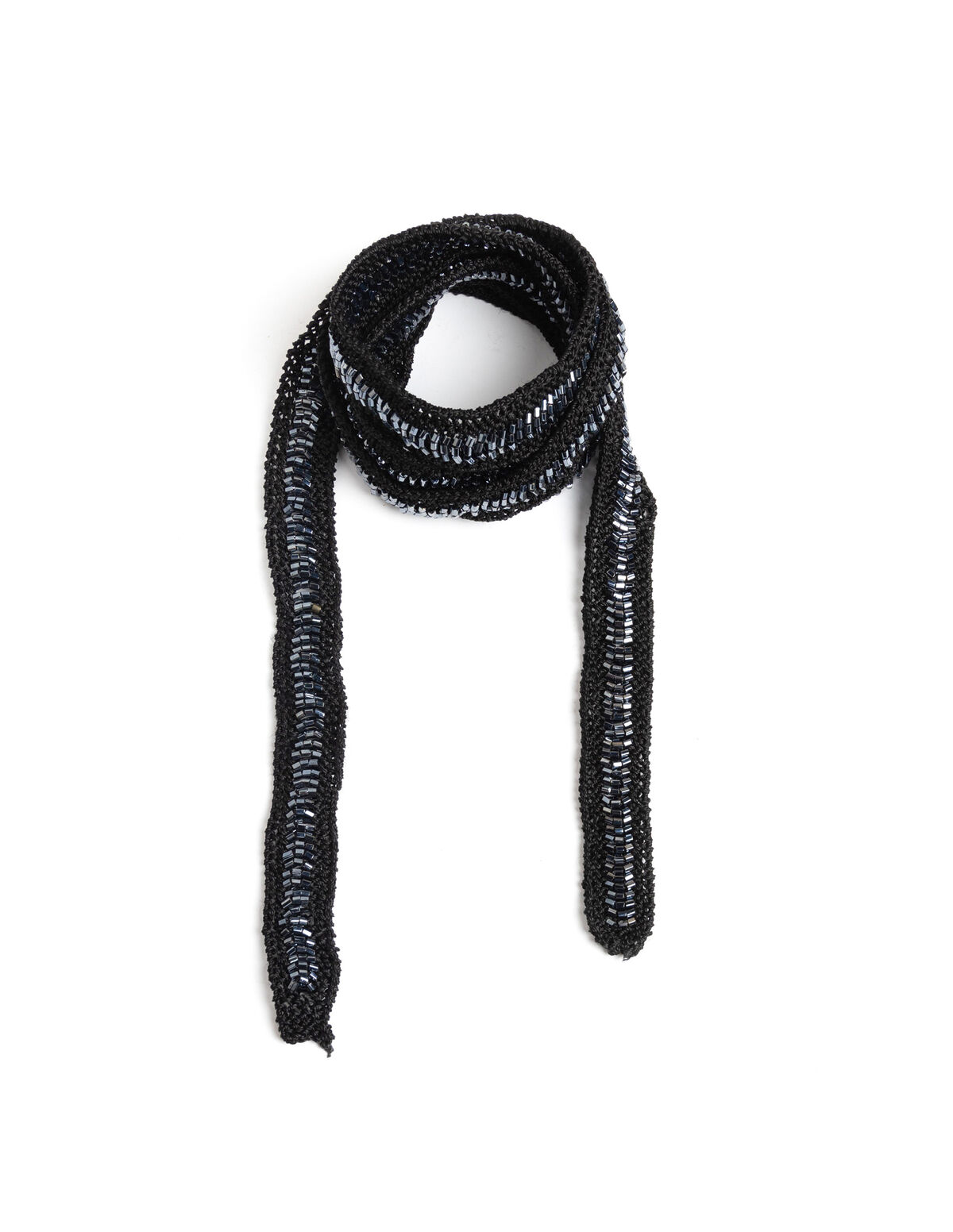 BLUE BEADS SCARF