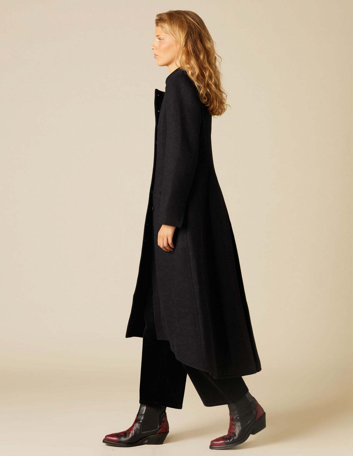 MANTEAU LONG NOIR