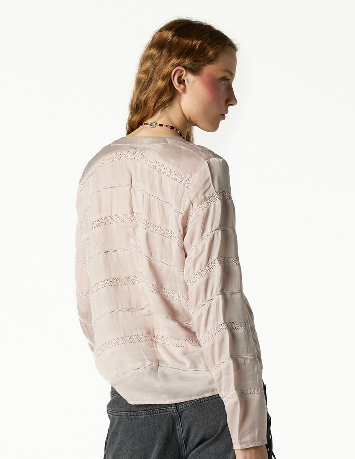 ANTHRACITE LACE SHIRT