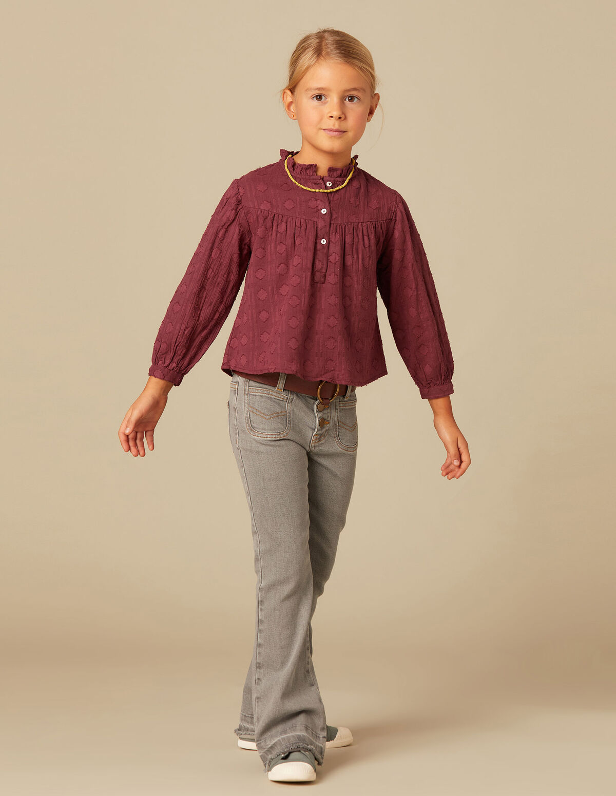 CAMISA ROMBOS MARRÓN