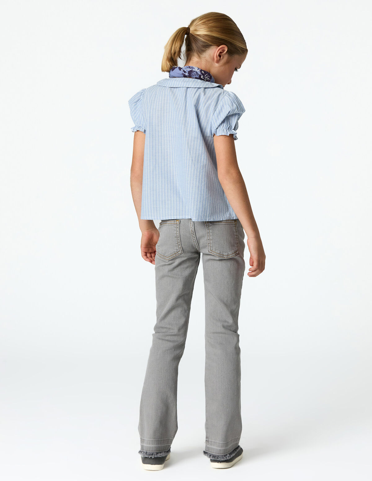 CAMISA GOLA DUPLA RISCA AZUL