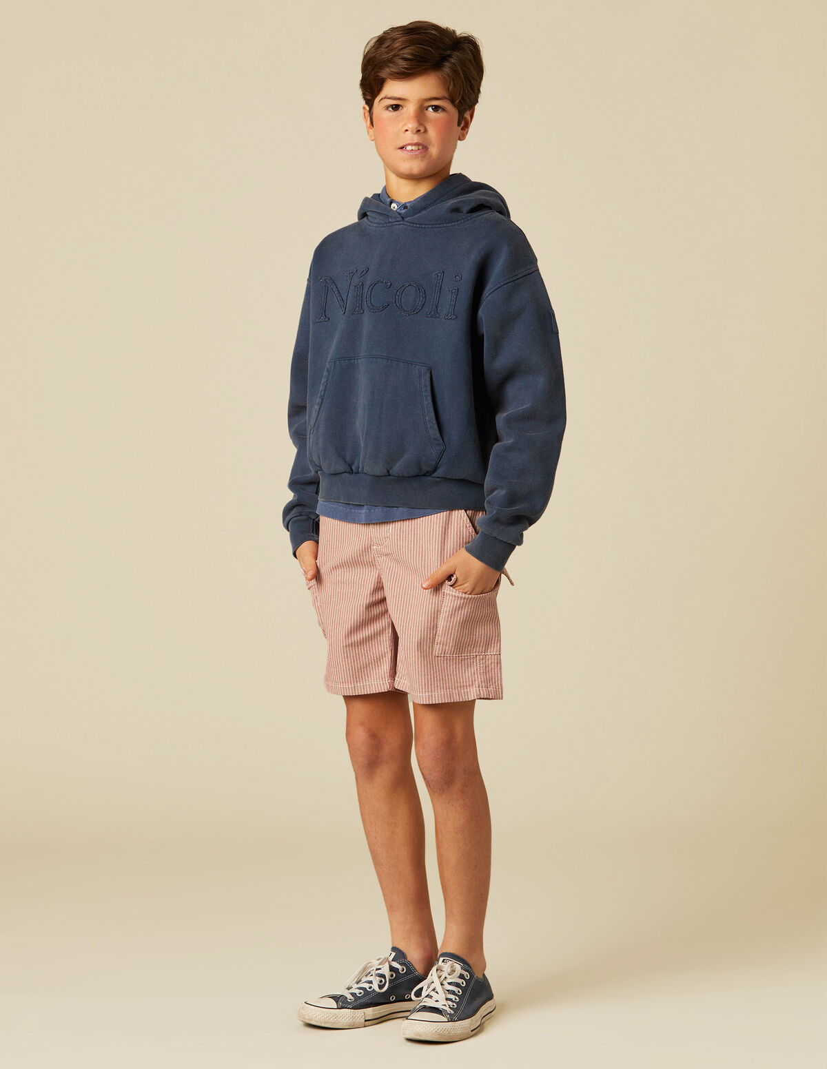 SWEATSHIRT CAPUZ NÍCOLI AZUL