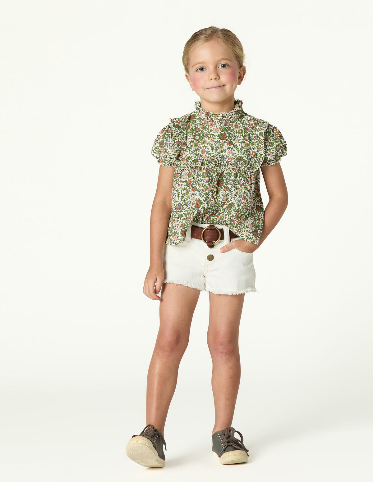 SHORT BOTONES BLANCO