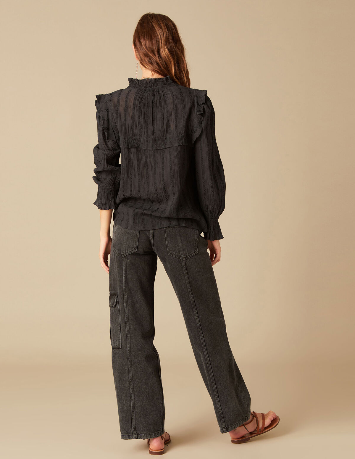 ANTHRACITE CARGO TROUSERS