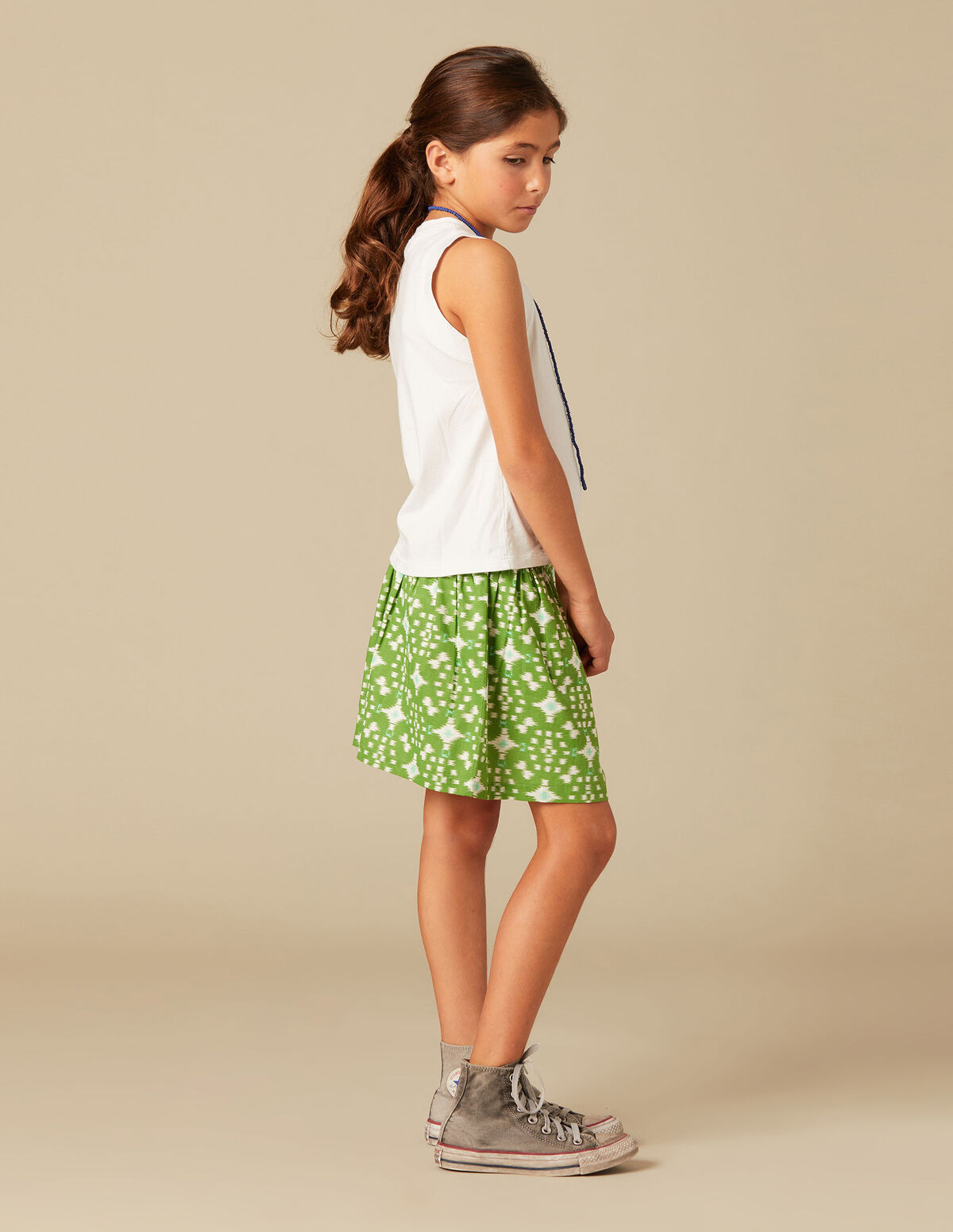 FALDA IKAT VERDE
