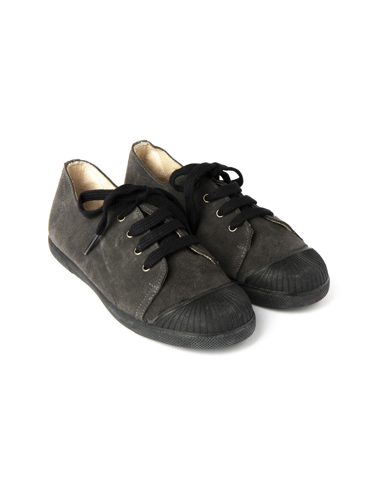 ZAPATILLA ANTRACITA CORDONES