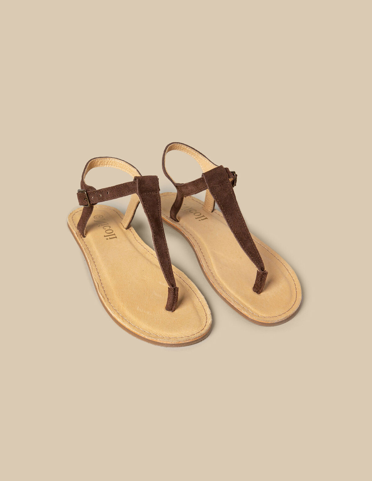 Sandale cuir marron mini - Tout explorer - Nícoli