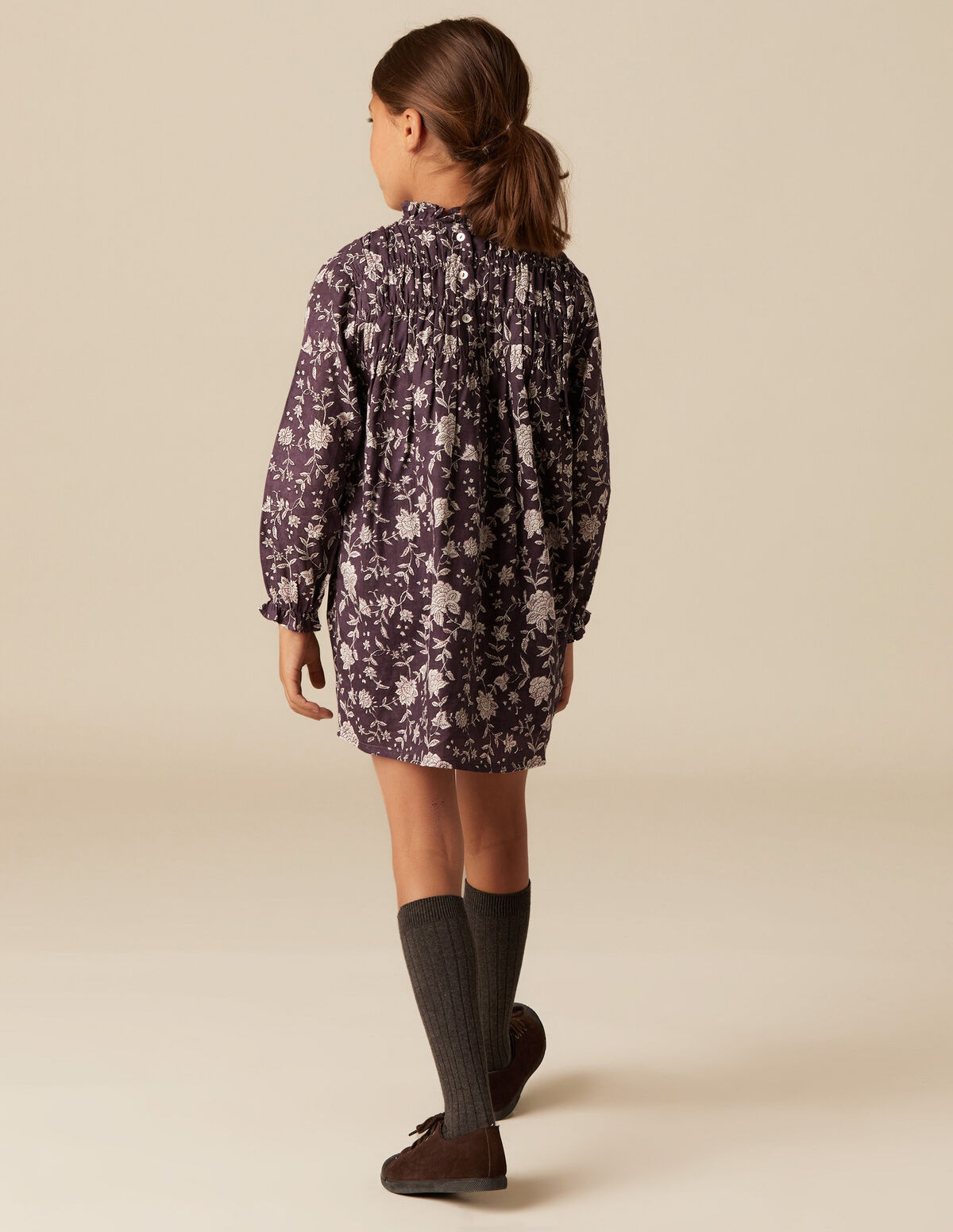 MAROON INDIAN FLORAL DRESS