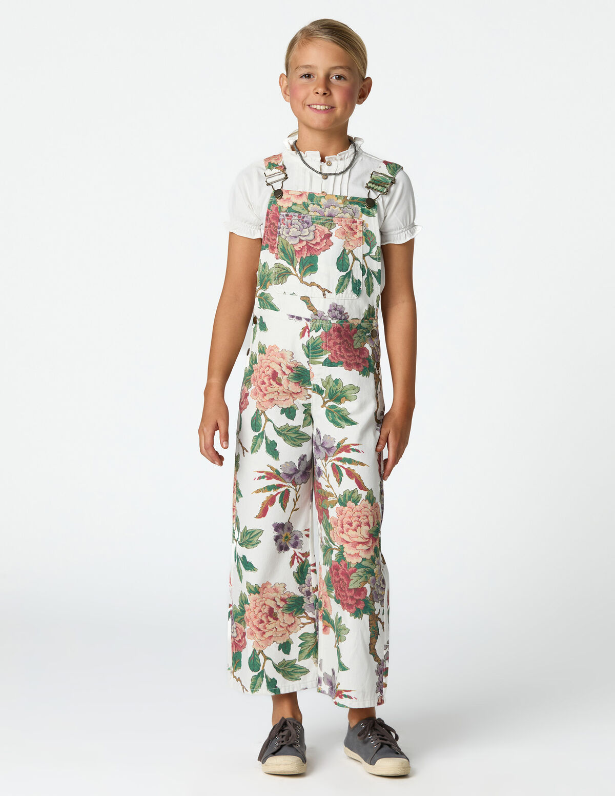 BOTANIC PRINT DUNGAREES 