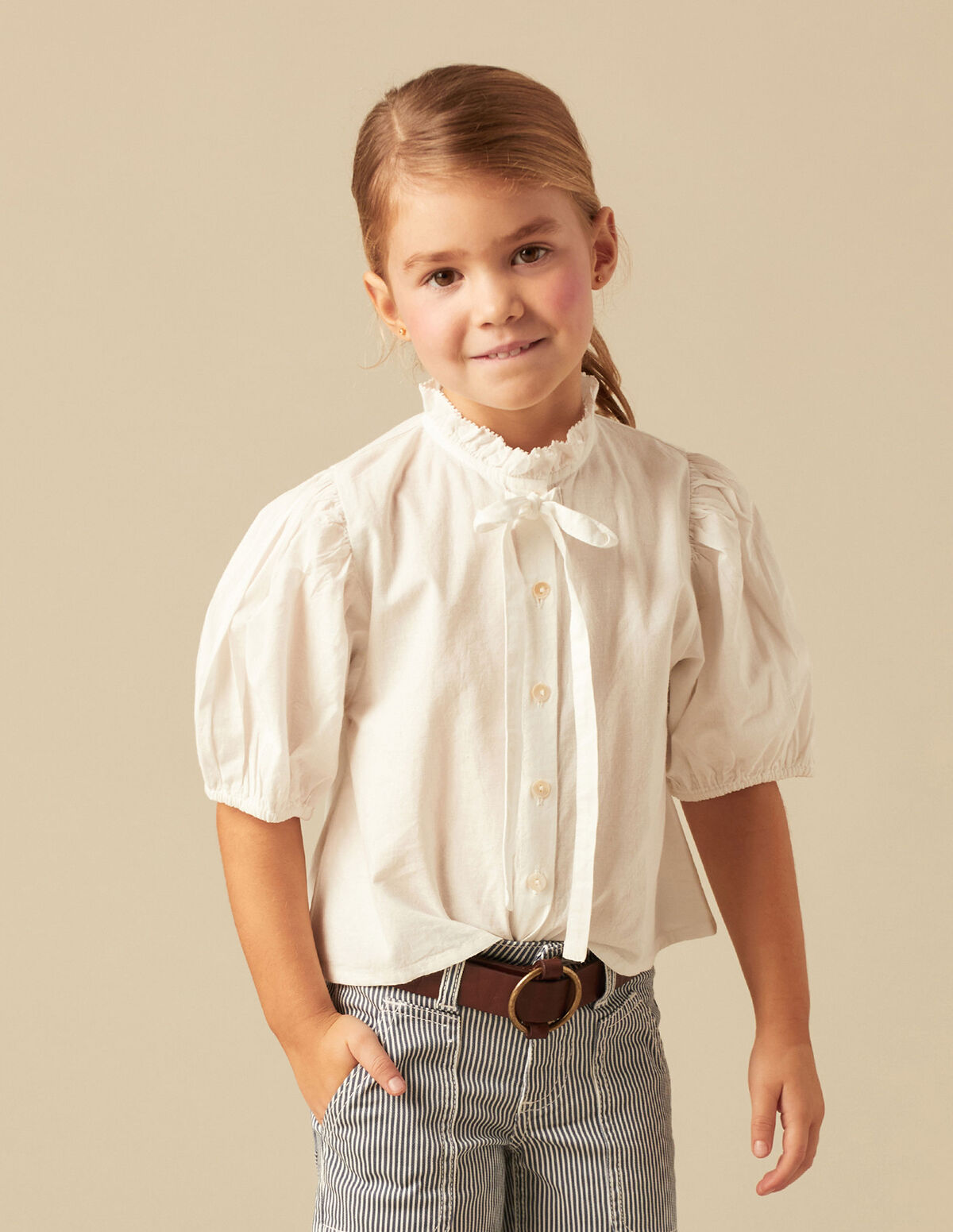 WHITE TIE SHIRT