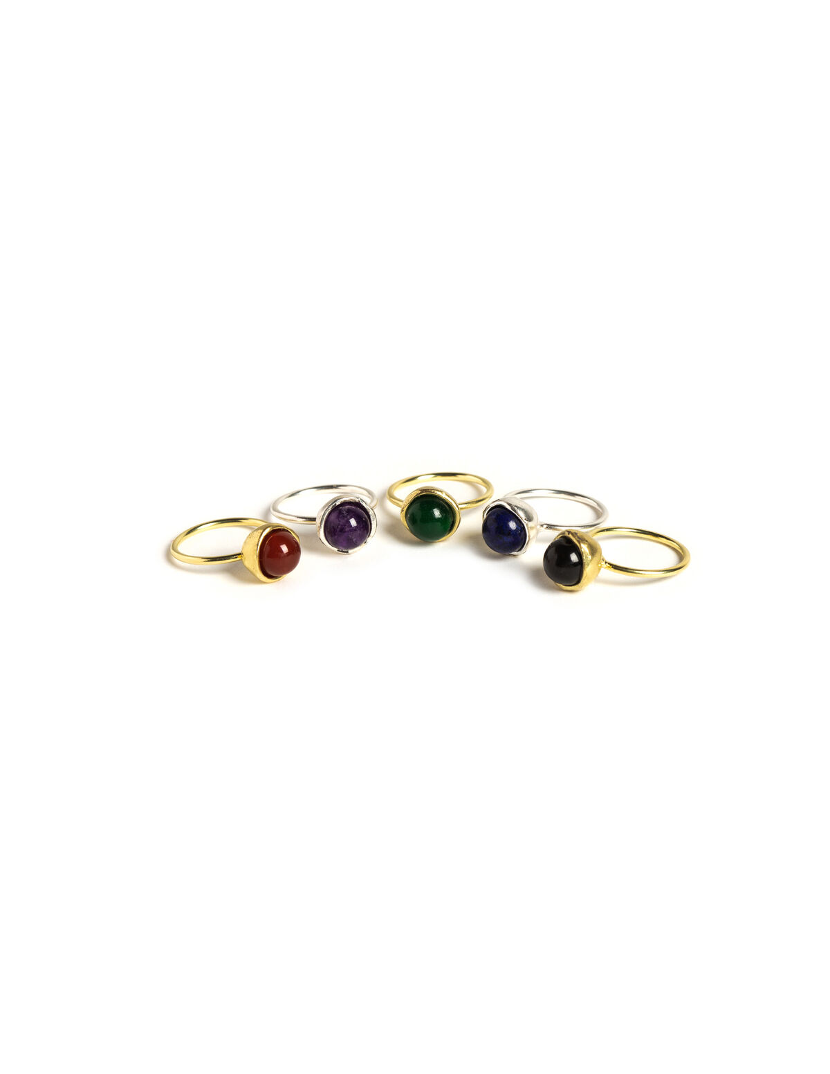 ANILLO ESFERA DORADO AGATHA