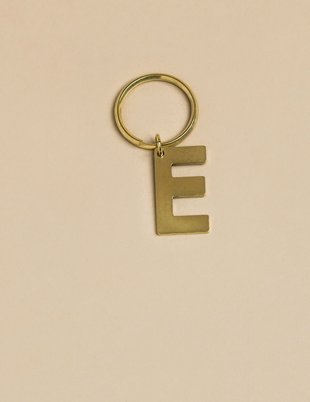 GOLD "E" KEYCHAIN