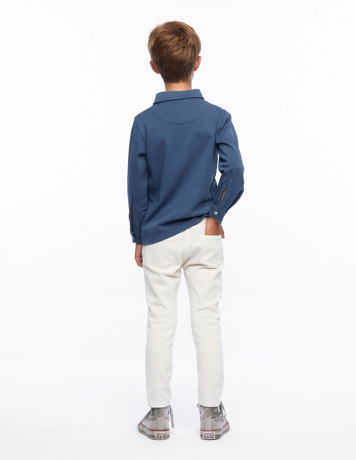 Pantalón cinco bolsillos beige
