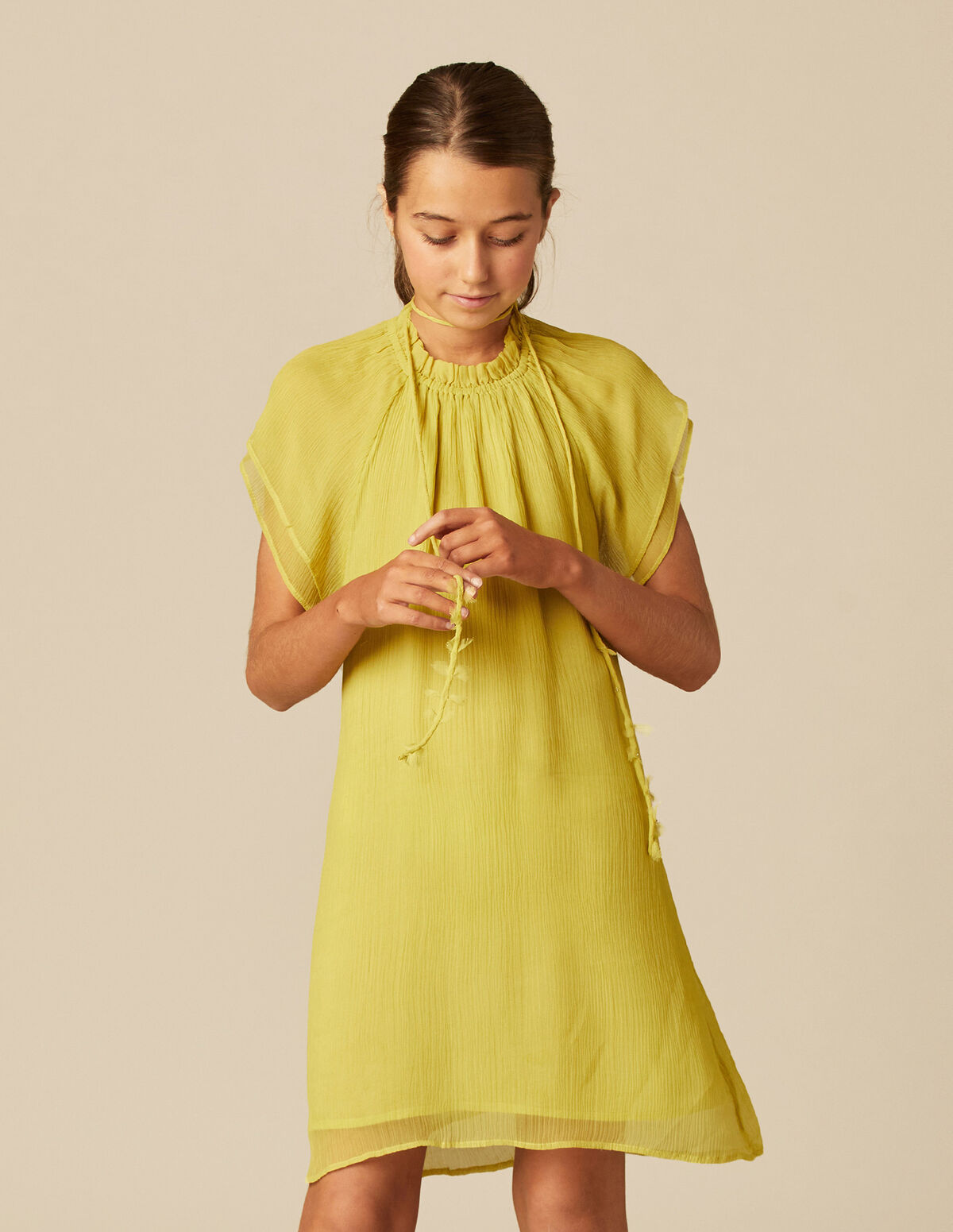 VESTIDO PRINT FLOR VERDES