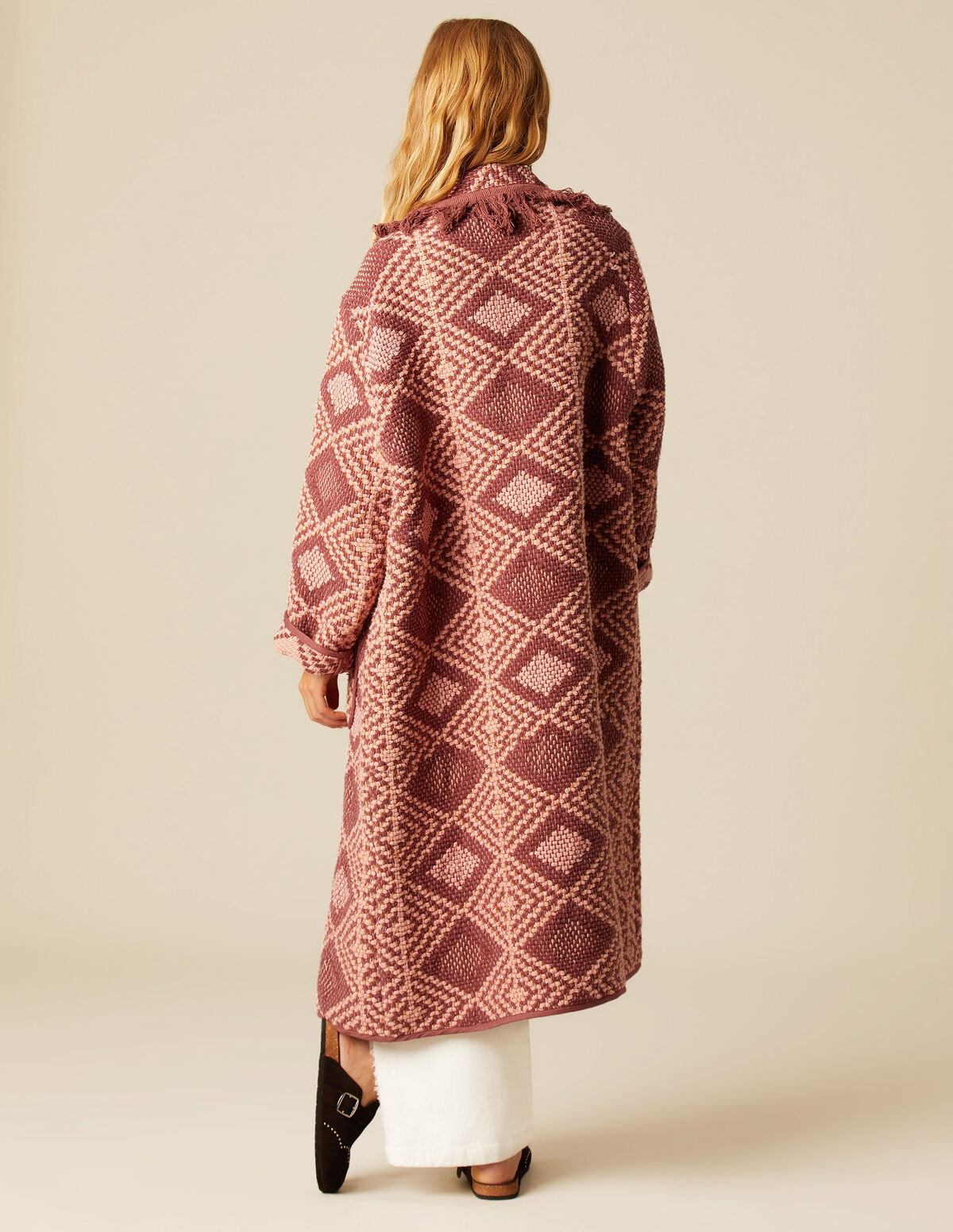 FRINGED COAT
