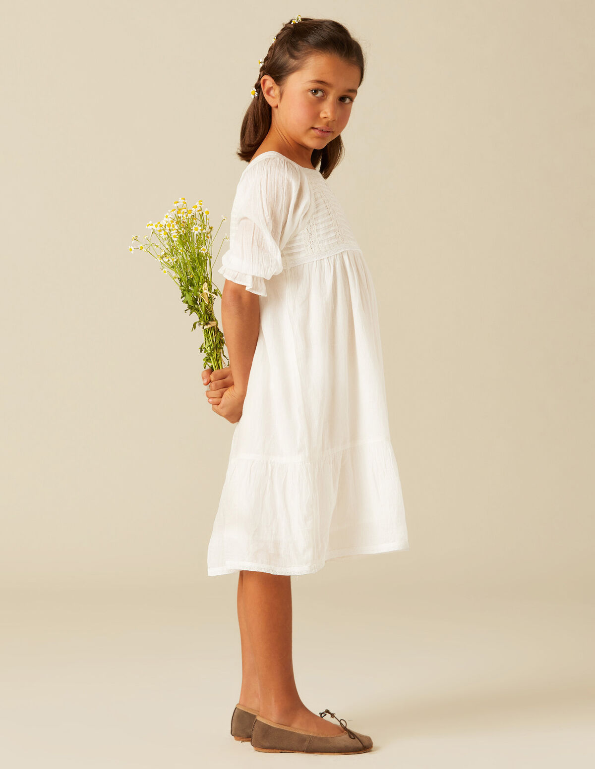 VESTIDO CUADRADO ENCAJES BLANCO