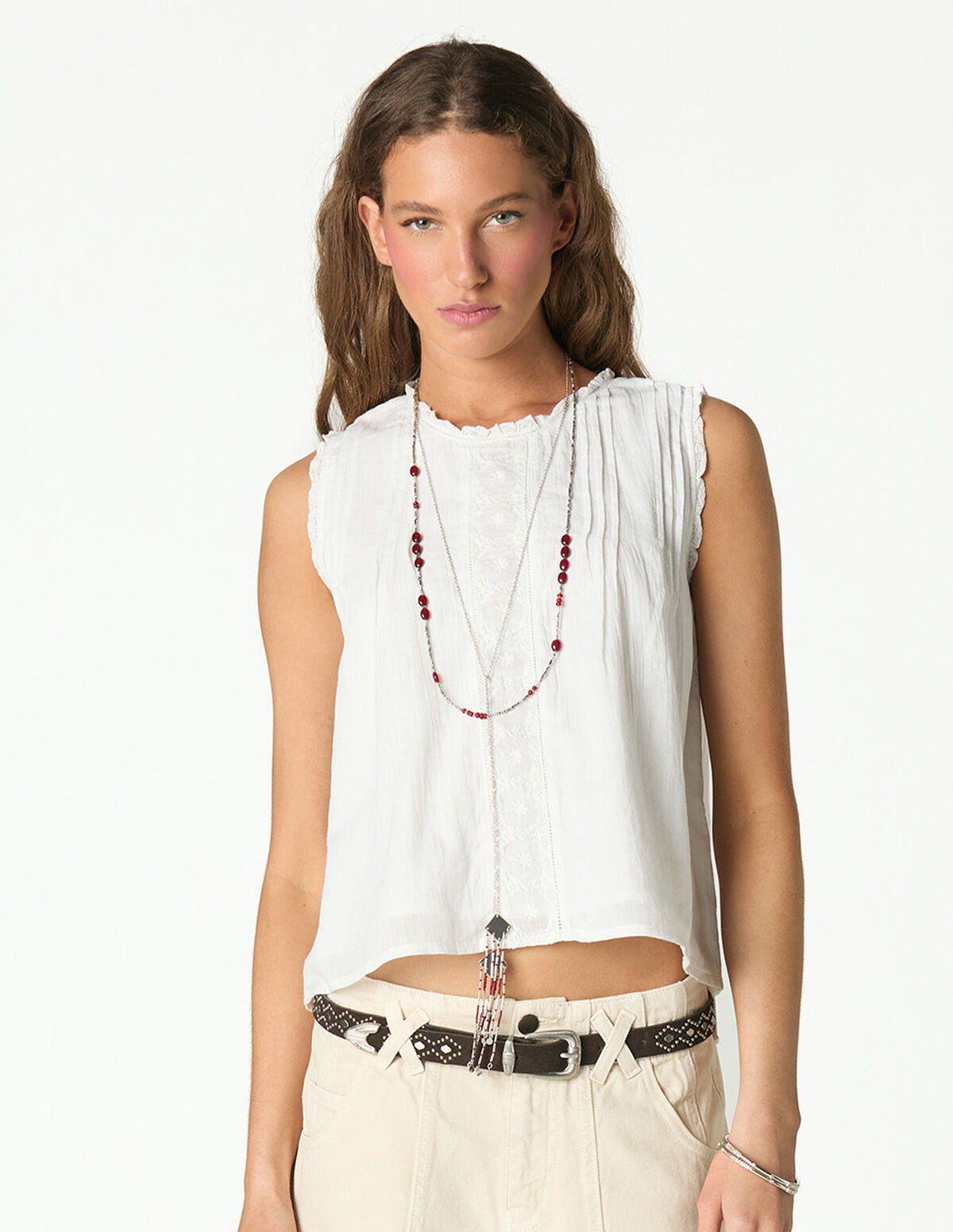 TOP NERVURAS ANTRACITE