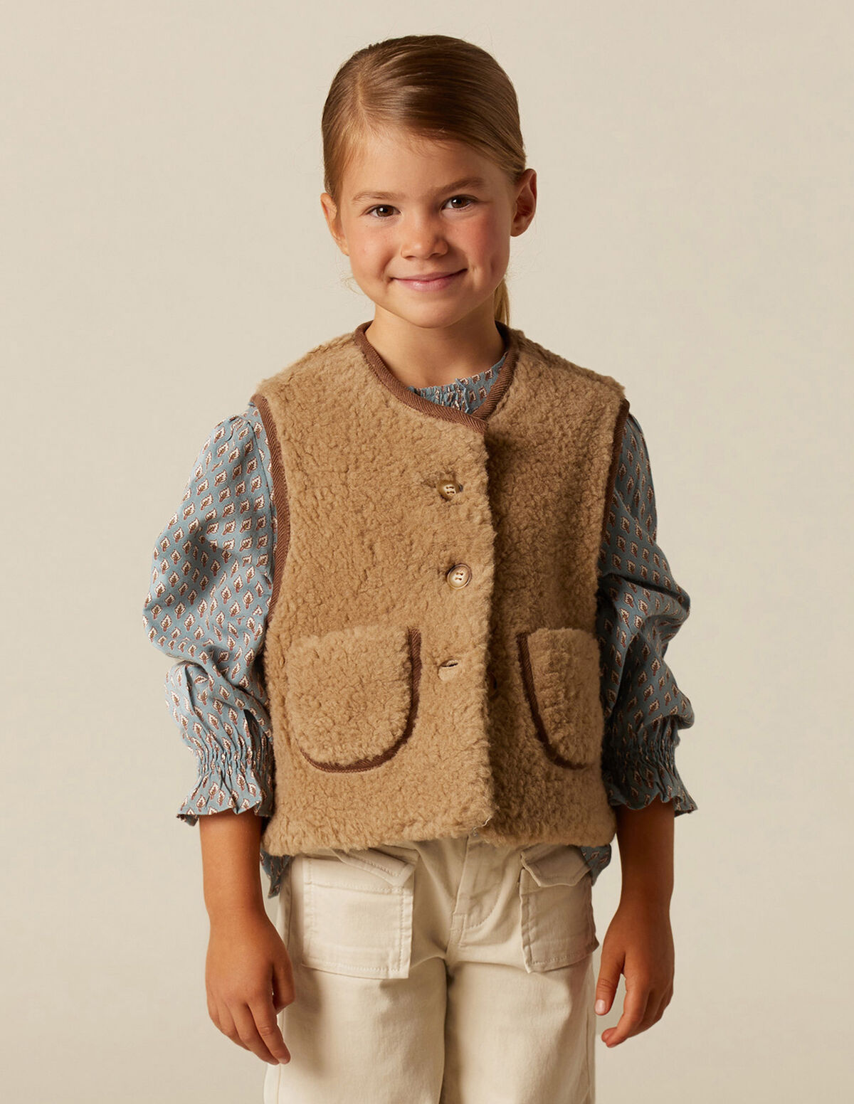 SHEARLING WAISTCOAT