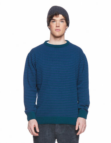 Blue and green striped jumper - View all > - Nícoli