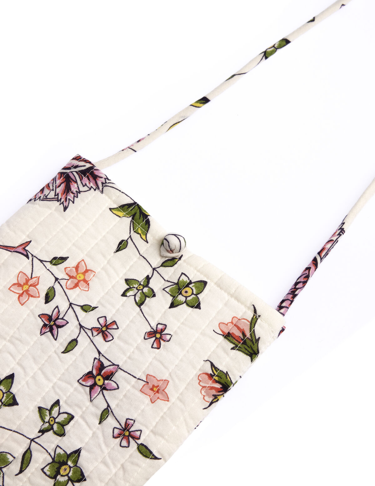 CAPPUCCINO INDIAN PRINT CROSSBODY BAG