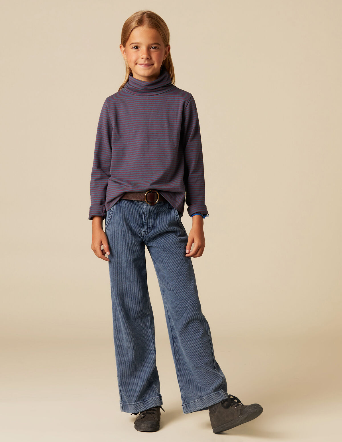 DENIM CORDUROY TROUSERS