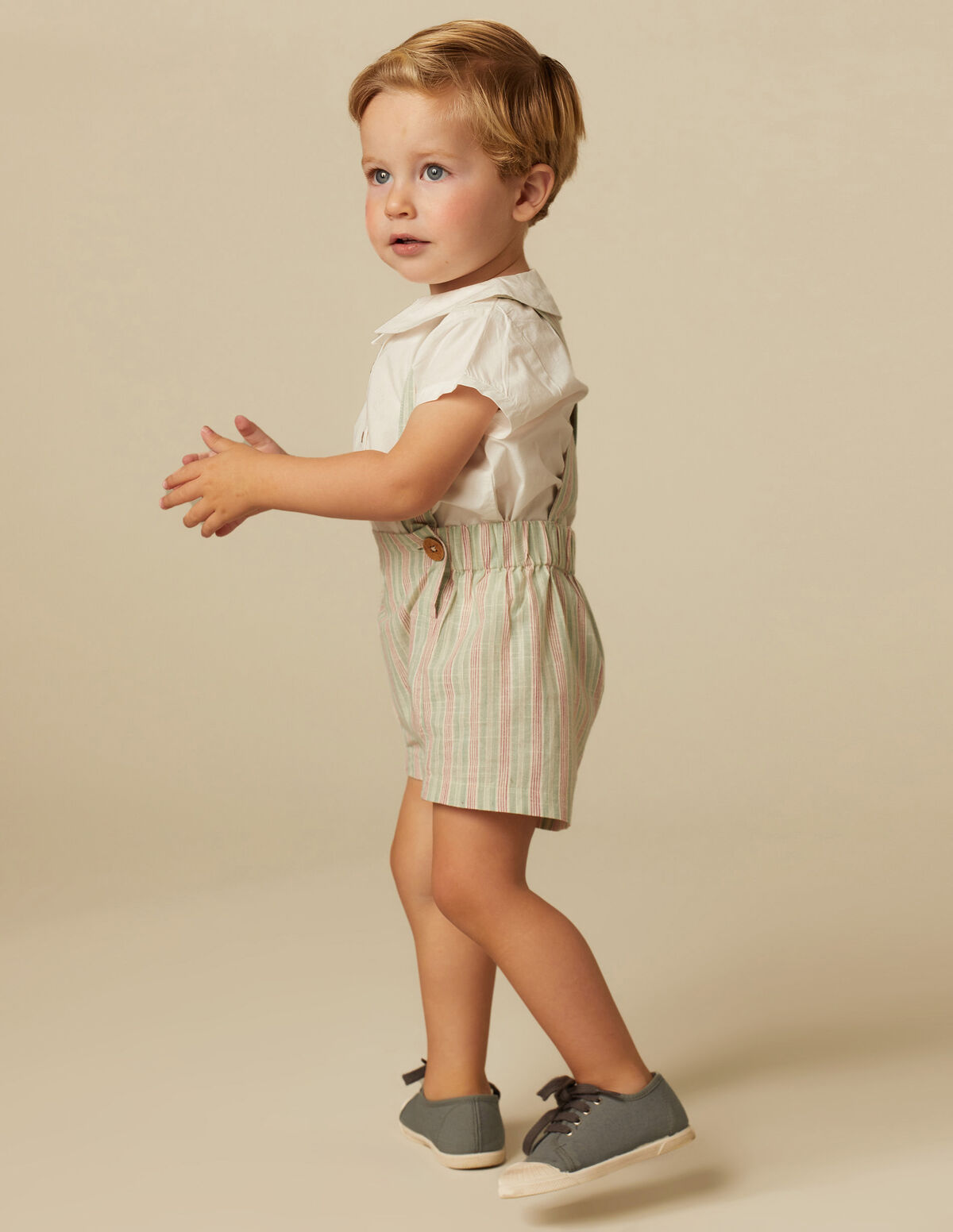 PANTALÓN FRANCES RAYA GRIS