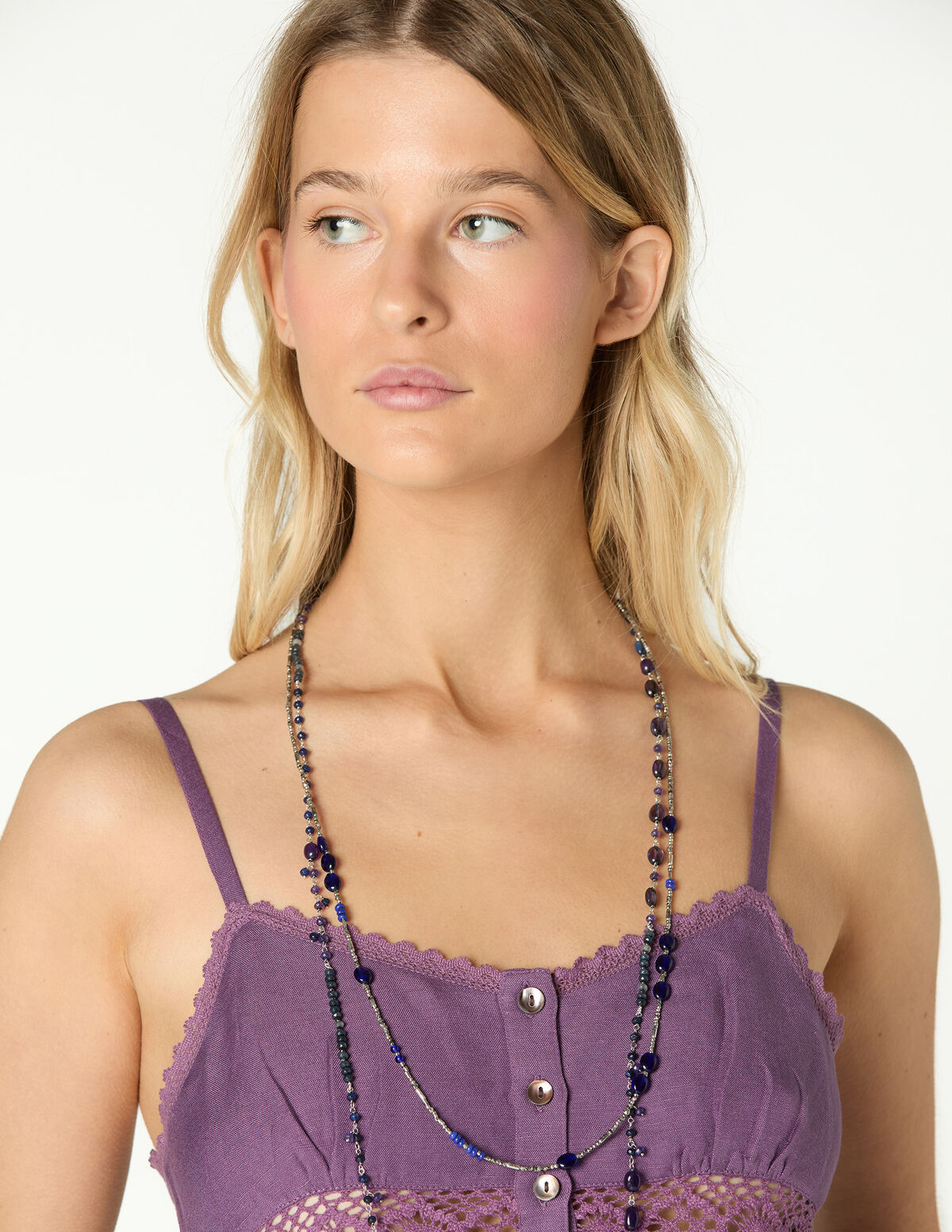 TOP JARETAS TIRANTES MORADO