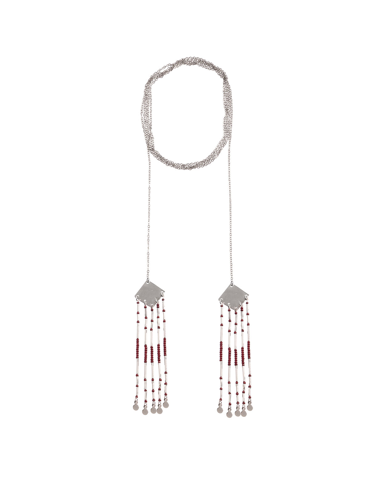 BLUE SQUARE NECKLACE