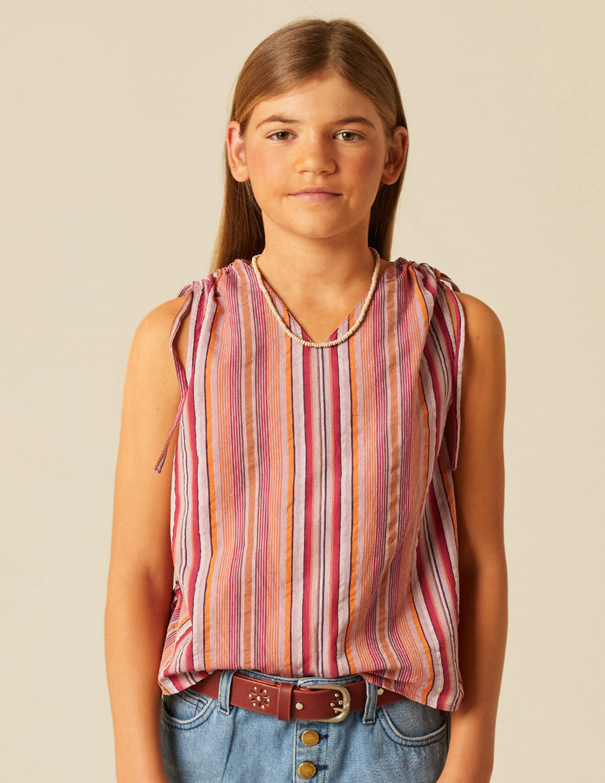 CAMISA RAYA MULTICOLOR MORA