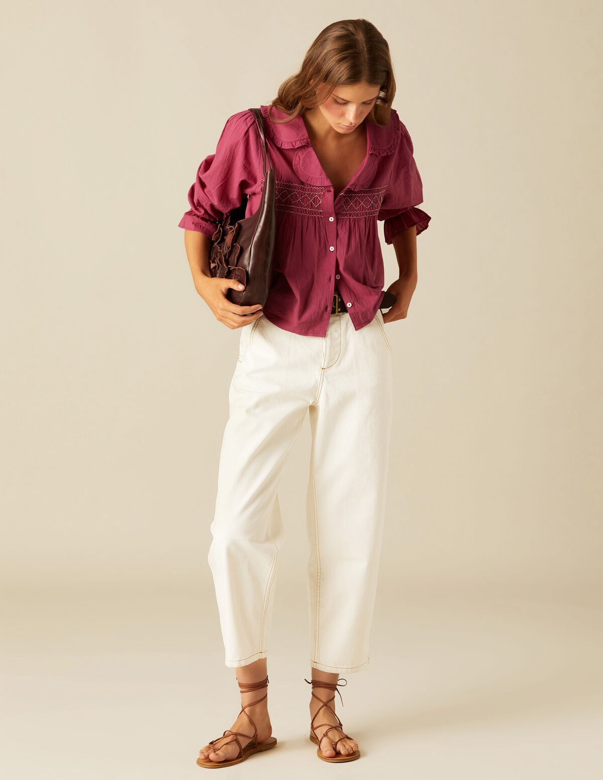 PANTALÓN PESPUNTE CURVA AZUL