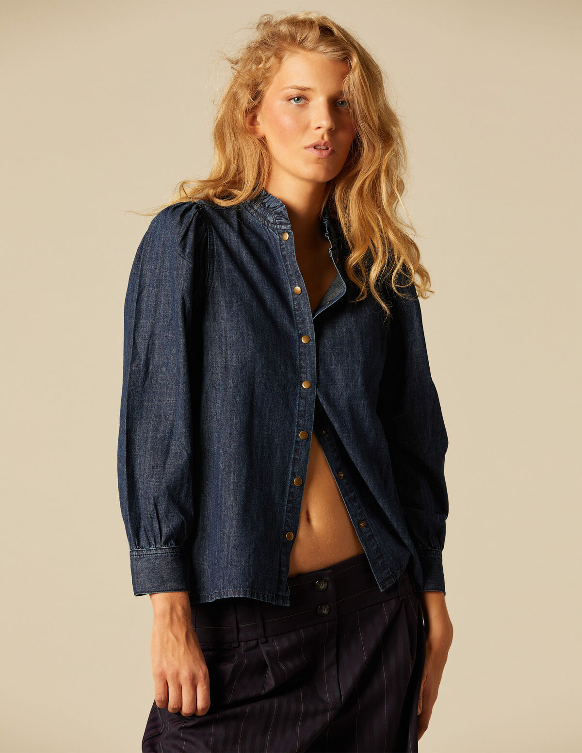 BLUE DENIM SHIRT