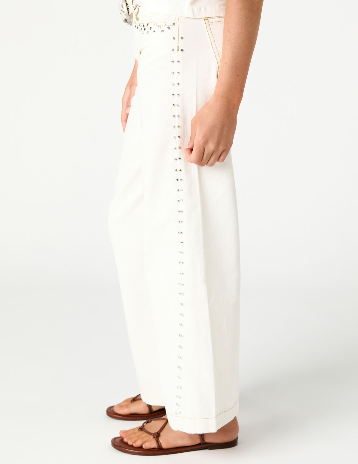 PANTAL&Oacute;N BLANCO TACHAS MINI