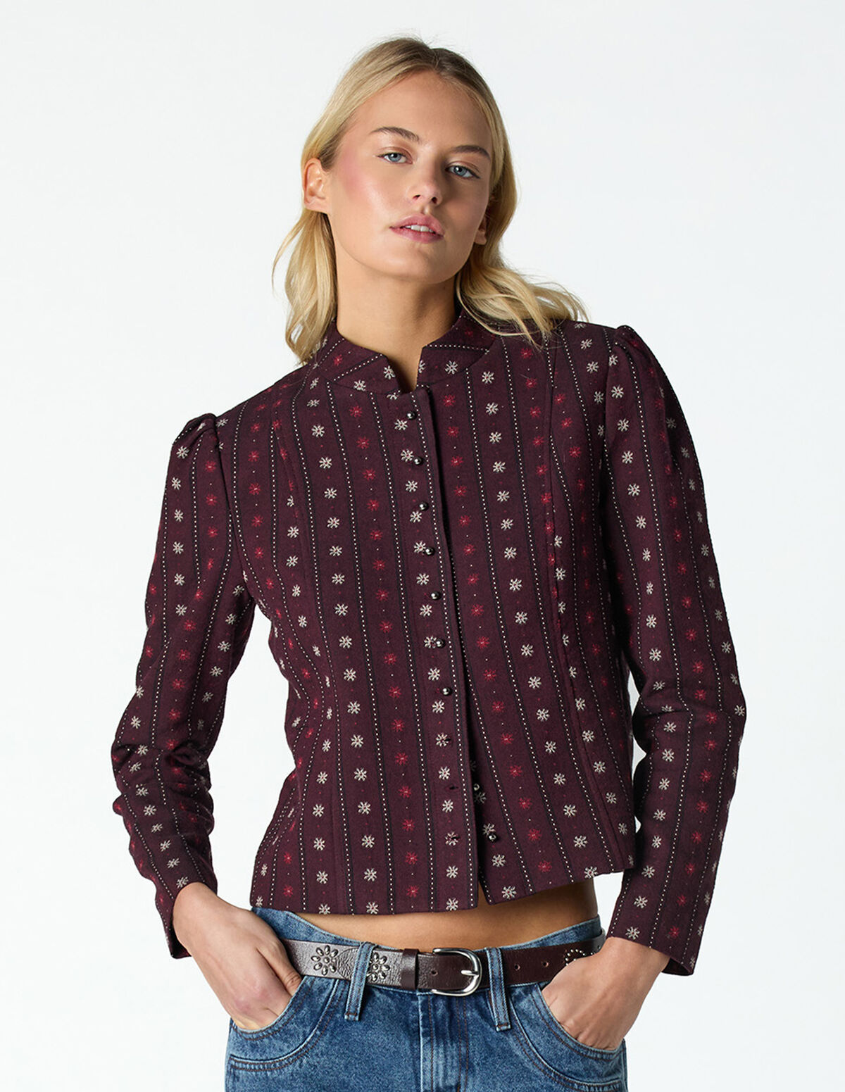 VESTE COL MAO NOIRE SOLEILS