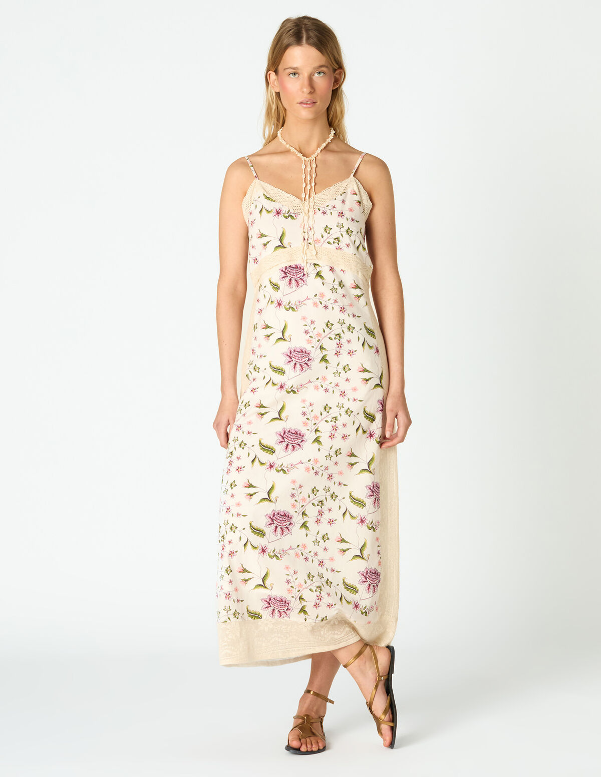 VESTIDO PRINT INDIAN CAPPUCCINO