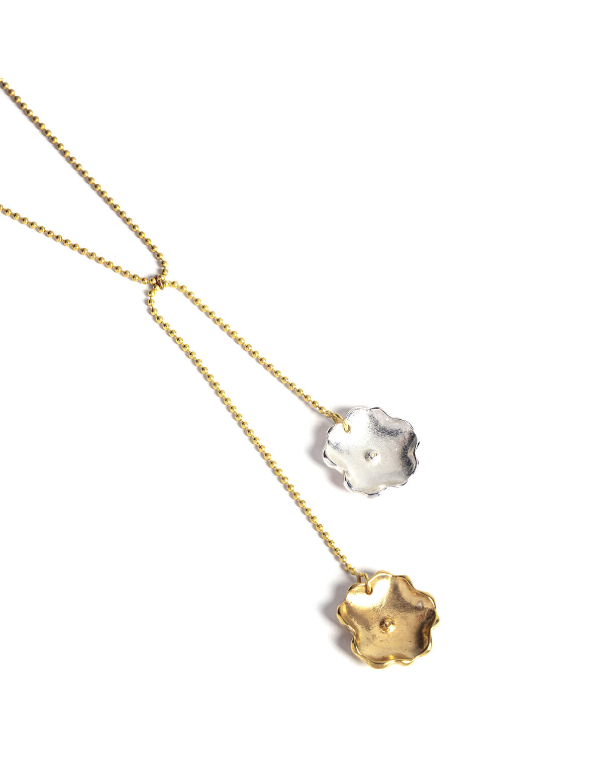 BICOLOR FLOWER NECKLACE