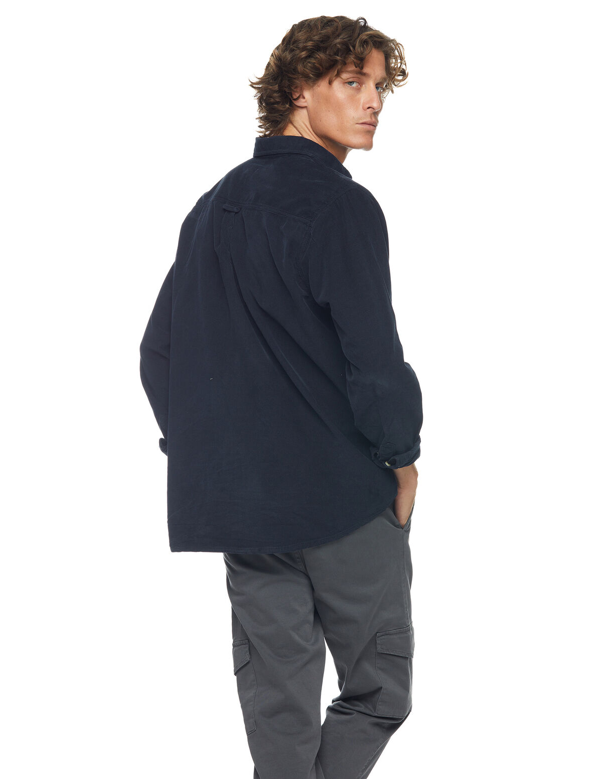 GREEN CORDUROY SHIRT