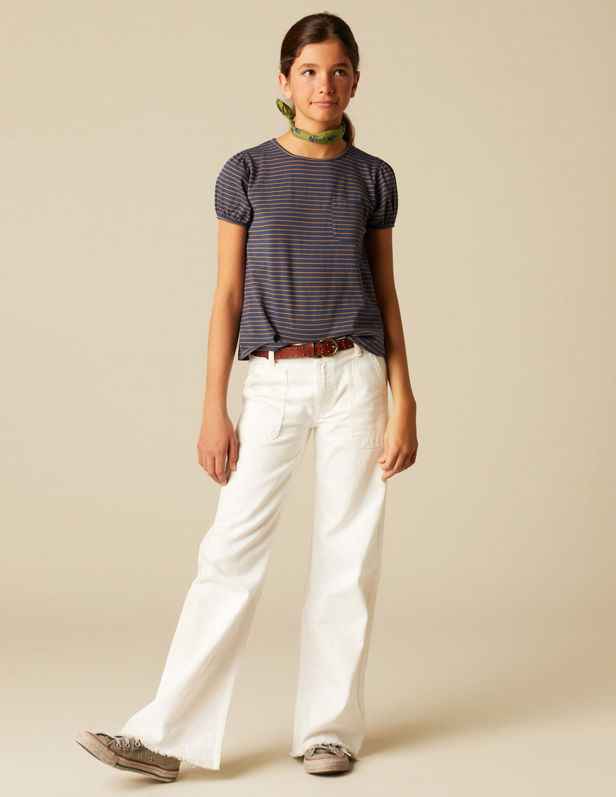 Pantalón wide leg vaquero azul