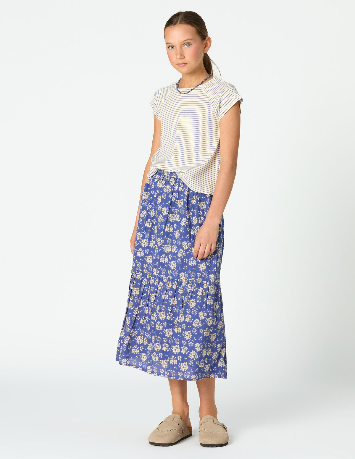 T-SHIRT RISCAS VERMELHAS 