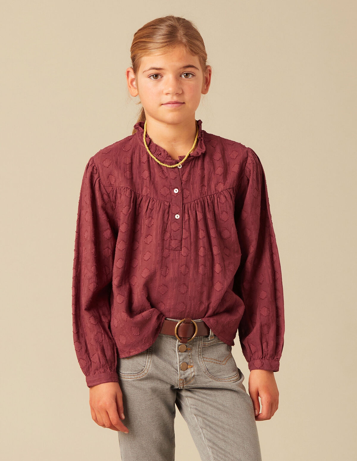 CAMISA ROMBOS MARRÓN