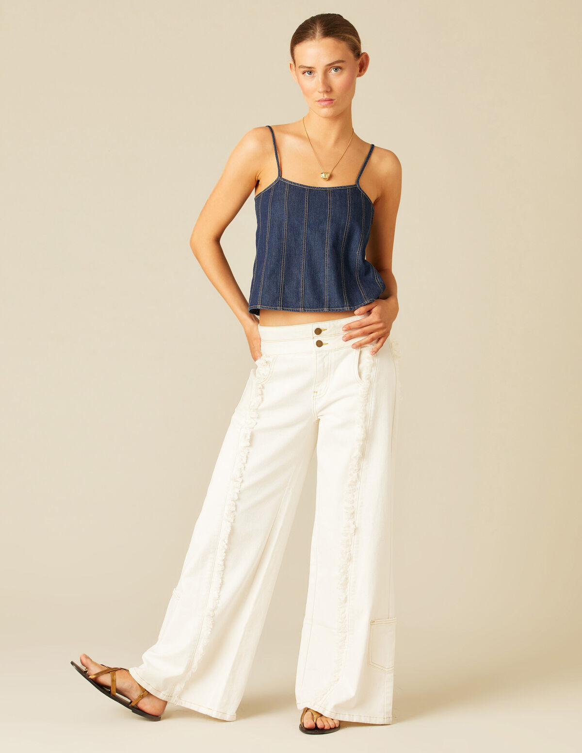 TOP DENIM CORTES
