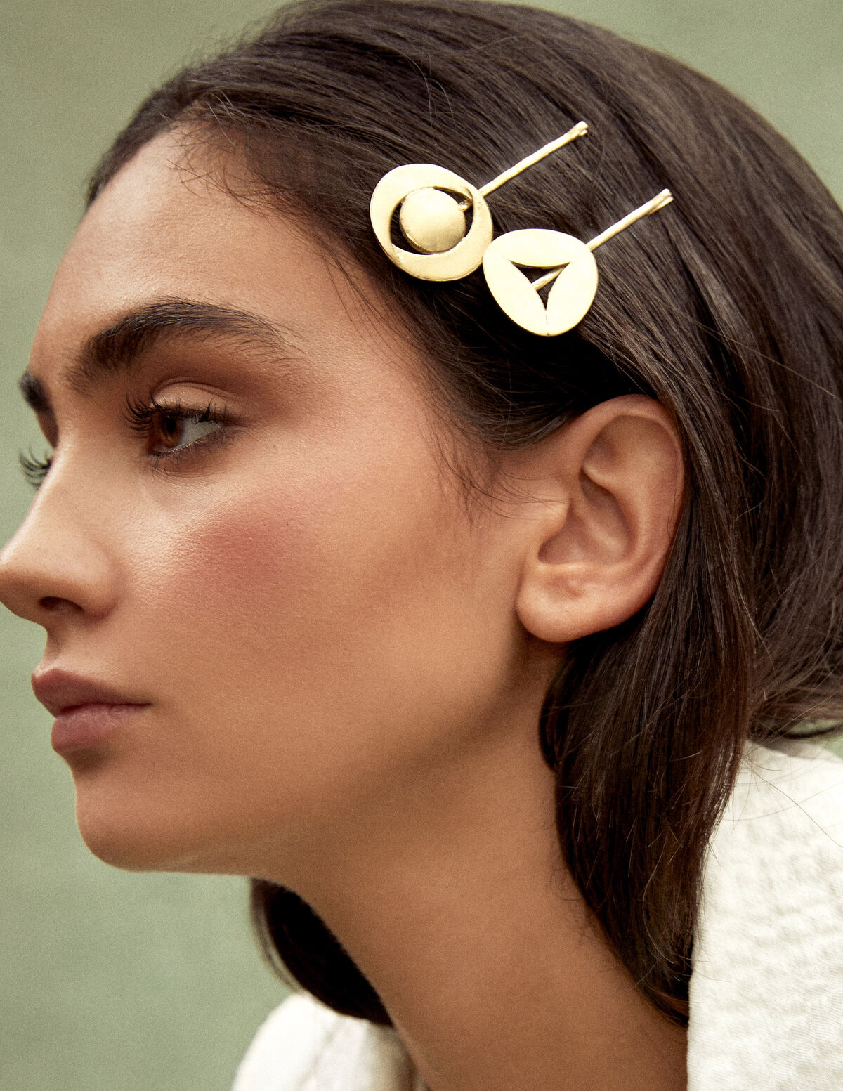 GOLDEN TRIANGLE HAIR CLIP